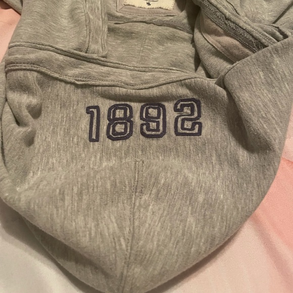 Abercrombie & Fitch Grey Short Sleeve Hoodie - Large - Picture 3 of 5